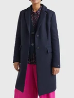 Płaszcze damskie - Płaszcz damski Tommy Hilfiger WW0WW35926 36 Granatowy (8720641891233) - miniaturka - grafika 1