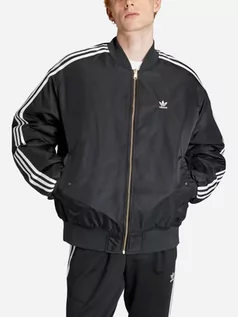 Kurtki męskie - Bomberka męska Adidas Oversized Reversible Bomber "Black" IW3641 M Czarna (4067886973626) - grafika 1