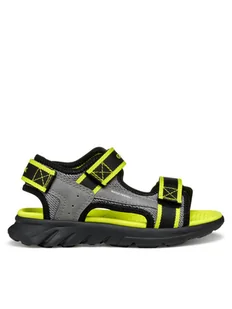 Geox Sandały J Airadyum Bo J45F1B 014ME C0666 S Szary - Buty dla chłopców - miniaturka - grafika 1