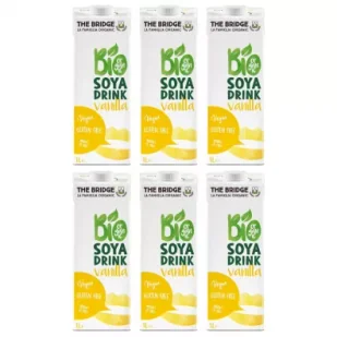 The Bridge Napój sojowy z wanilią bez glutenu Zestaw 6 x 1 L Bio - Napoje roślinne - miniaturka - grafika 1