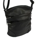 Torebki damskie - Torebka Skórzana MAGRE (PL) ALISA Listonoszka Skóra Naturalna CZARNY - miniaturka - grafika 1