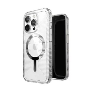 Speck Gemshell Grip + MagSafe - Etui do iPhone 15 Pro (Clear / Chrome Finish) - Etui i futerały do telefonów - miniaturka - grafika 1