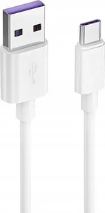 Kabel USB . ECONOMY KABEL USB TYP-C 5A BIAŁY 30CM - Kable USB - miniaturka - grafika 1