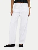 Spodnie damskie - ONLY Jeansy Gianna 15363227 Biały Balloon Fit - miniaturka - grafika 1