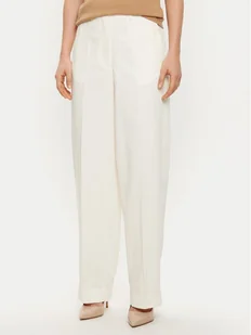 Tommy Hilfiger Spodnie materiałowe WW0WW43809 Écru Regular Fit - Spodnie sportowe damskie - miniaturka - grafika 1