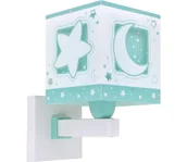 Lampy ścienne - Dalber 63239H - Kinkiet dziecięcy MOONLIGHT 1xE27/15W/230V zielony - miniaturka - grafika 1