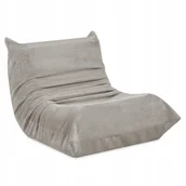 Krzesła obrotowe dla dzieci - Fotel dla Dziecka Ergonomiczny Sztruksowy Beżowy Siedzisko MOONI MISIOO - miniaturka - grafika 1