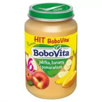 Nutricia BOBOVITA Jabłka, banany i pomarańcze po 6 m-cu 190 g - Desery dla dzieci - miniaturka - grafika 2