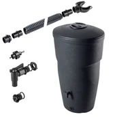 Zbiorniki na deszczówkę - Zbiornik na deszczówkę Turcata 270L antracyt + zestaw przyłączeniowy - miniaturka - grafika 1