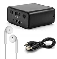 Dyktafony - GOMEDIA Q65 Dyktafon Cyfrowy Szpiegowski HD Miniaturowy 32GB - miniaturka - grafika 1