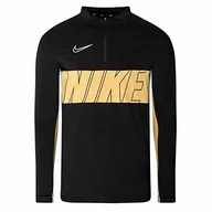 Bluzy dla chłopców - Nike Dry Acd Dril Top SA bluza czarna/dżersej złoty/biały S CJ9909-010 - miniaturka - grafika 1