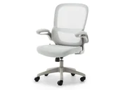 Fotele i krzesła biurowe - WYGODNY FOTEL DO PRZESTRZENI BIUROWEJ W KOLORZE SZARYM BASTI - miniaturka - grafika 1