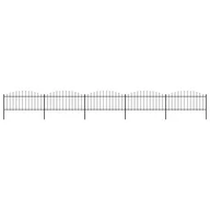 Akcesoria do urządzeń ogrodniczych - shumee Panele ogrodzeniowe z grotami stal 0,5 0,75) x 8,5 m czarne - miniaturka - grafika 1