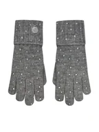 Rękawiczki - Guess Rękawiczki Damskie AW5215 POL02 Szary - miniaturka - grafika 1