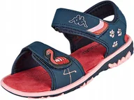 Buty dla dziewczynek - BUTY DZIECIĘCE KAPPA SANDAŁY ŚWIECĄCE LED ROZMIAR 25 - miniaturka - grafika 1