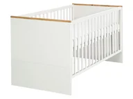 Łóżeczka i kojce - Roba Łóżeczko dziecięce kombi »Finn« 70 x 140 cm białe stopy - miniaturka - grafika 1