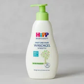 Kosmetyki kąpielowe dla dzieci - HiPP Delikatny Żel do Mycia Ciała i Włosów z Pompką, 400ml - miniaturka - grafika 1
