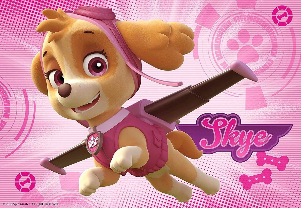 PUZZLE SKY SKYE PSI PATROL PIESEK A3 252 el z Nadrukiem + IMIĘ #159