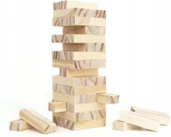 Gry planszowe - Mini Wieża Gra Imprezowa Klasyczna Drewniane Klocki Na Imprezy Tower Game - miniaturka - grafika 1