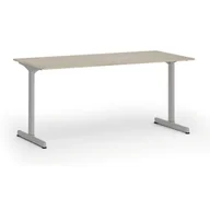 Biurka - Biurko PRIMO BETA, 1600 x 800 mm, podstawa szara, dąb naturalny - miniaturka - grafika 1