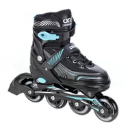 Rolki - Rolki Croxer Optima Black/Mint 39-42 Kauczuk Abec7 - miniaturka - grafika 1