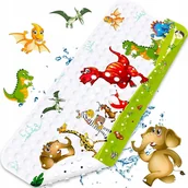 Wanienki dla dzieci - Mata do wanny, prysznic, antypoślizgowa, 100x40 cm dla dzieci dinozaur - miniaturka - grafika 1