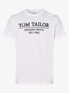 Tom Tailor - T-shirt męski, biały - Koszulki męskie - miniaturka - grafika 1