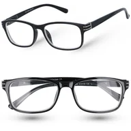 Okulary korekcyjne, oprawki, szkła - Okulary korekcyjne ZOOM-VISION BLACK +1,50 - miniaturka - grafika 1