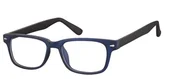 Okulary korekcyjne, oprawki, szkła - Okulary Zerówki klasyczne oprawki Sunoptic CP156E granatowo-czarne - miniaturka - grafika 1