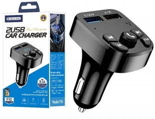 JELLICO TRANSMITER BLUETOOTH FM ŁADOWARKA 2xUSB - Transmitery FM - miniaturka - grafika 1