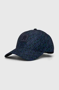 Tommy Hilfiger czapka z daszkiem kolor granatowy wzorzysta - Czapki męskie - miniaturka - grafika 1