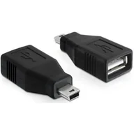 Adaptery i przejściówki - Delock Adapter USB A(F)->USB Mini(M) 65277 - miniaturka - grafika 1