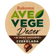 Desery dla dzieci - Bakoma Ave Vege Deser Na Kremie Kokosowym Smak Czekolada 150 G - miniaturka - grafika 1