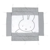 Ochraniacze do łóżeczka - Biały/szary ochraniacz do łóżeczka z mieszanki bawełny 96 cm Miffy – Roba - miniaturka - grafika 1