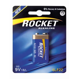 Bateria ROCKET 6LF22 1 sztuka - Akumulatory ogólnego zastosowania - miniaturka - grafika 1