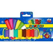 Masy plastyczne - Titanum Plastelina 12 kolorów Flamingo - miniaturka - grafika 1