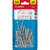 Kołki - Wkręt-met Kołek wbijany z kołnierzem 6 mm x 40 mm - miniaturka - grafika 1