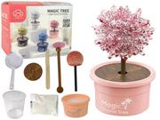 Kolorowanki, wyklejanki - Magiczne Drzewko Hodowla Kryształów Doświadczenia Różowe Import LEANToys - miniaturka - grafika 1