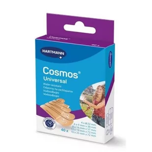 Cosmos Universal Zestaw plastrów wodoodpornych uniwersalnych, 40 szt. - Apteczki i materiały opatrunkowe - miniaturka - grafika 1