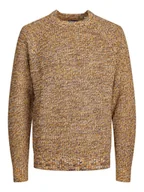 Dresy męskie - maglie uomo jack and jones 12243404 silver cadmium yellow - miniaturka - grafika 1