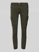 Spodnie damskie - Spodnie cargo ze szwami działowymi model ‘MISSOURI’ - miniaturka - grafika 1