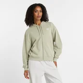 Bluzy damskie - Bluza damska New Balance WJ41501OVN zielona - miniaturka - grafika 1