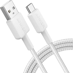 Kabel USB Anker Anker 322 USB-A to USB-C Cable Nylon, 1.8M, Baltas Anker - Kable USB - miniaturka - grafika 1