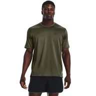 Koszulki sportowe męskie - Męska koszulka treningowa Under Armour UA Tech Vent SS - oliwkowa/khaki - UNDER ARMOUR - miniaturka - grafika 1