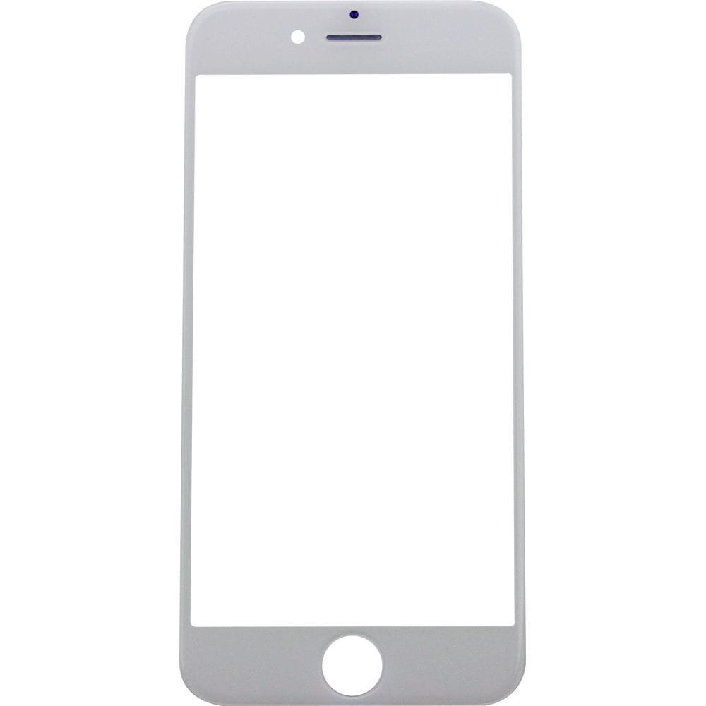 Szyba z klejem OCA do iPhone 6S Plus, biała