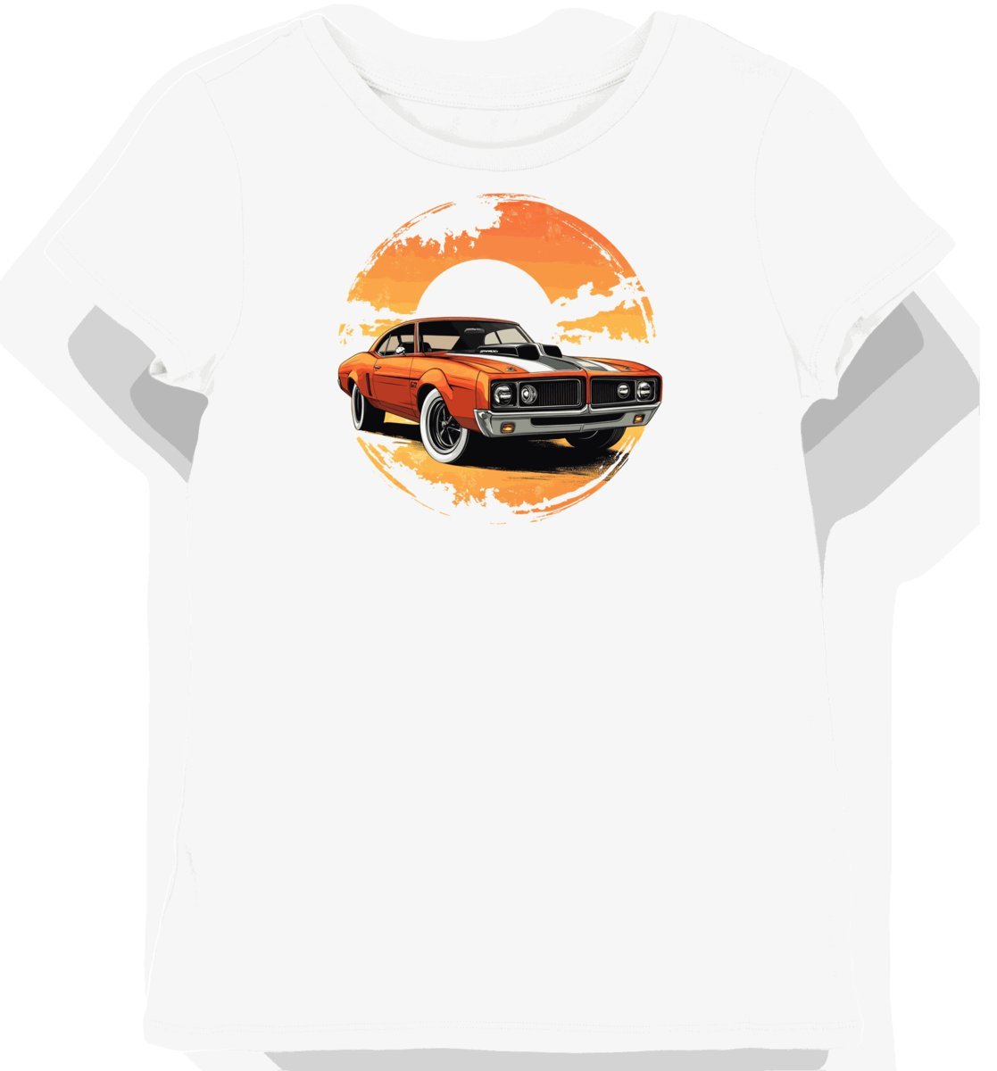 Koszulka damska biała z motywem klasycznego Pontiac GTO Judge S