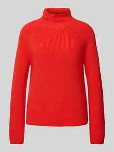 Sweter z dzianiny z golfem - Swetry damskie - miniaturka - grafika 1
