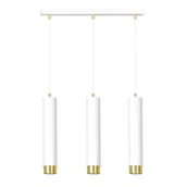 Lampy sufitowe - Emibig KIBO 3 WH/GOLD 642/3 lampa wisząca 3x30W/GU10 IP20 642/3 - miniaturka - grafika 1