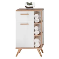 Szafki łazienkowe - Biała niska szafka łazienkowa 51x90 cm Set 923 – Pelipal - miniaturka - grafika 1