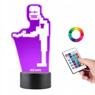 Lampy pozostałe - Lampka na Biurko Statuetka Led Gra FNAF Purple Guy - miniaturka - grafika 1